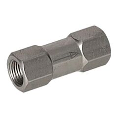 Mediaresistant check valve 1/8"