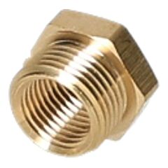 REDUCTION NIPPLE 1/4"IG X 3/8"AG BRASS H