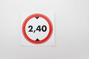 ADESIVO ALTEZZA DI PASSAGGIO 2,40M